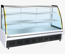 冷藏柜矢量图白色玻璃保鲜柜高清图片