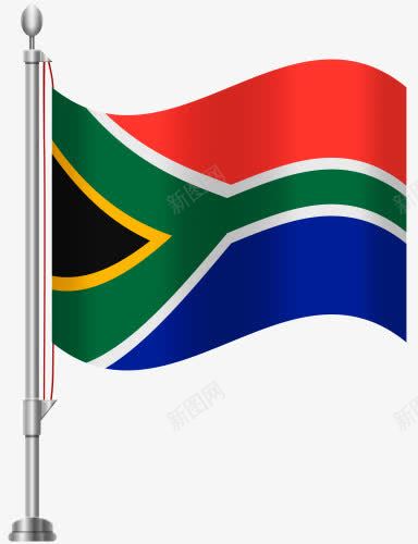 南非国旗png免抠素材_新图网 https://ixintu.com 南非 国旗 旗帜 红色 绿色 蓝色 黄色 黑色
