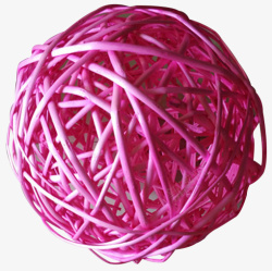 藤球干花装饰藤球粉色花球高清图片