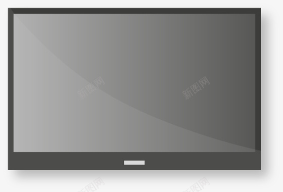 扁平化电视机图标图标