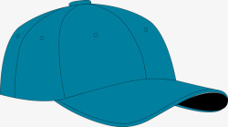 蓝色卡通帽子矢量图素材