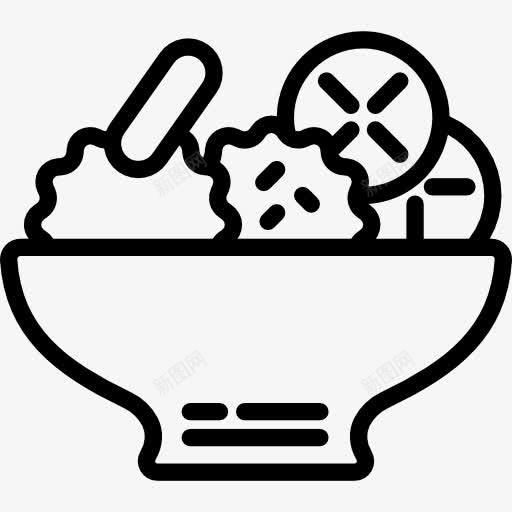 沙拉图标png_新图网 https://ixintu.com 健康食品 有机 沙拉 素食 蔬菜 食品