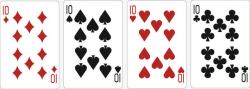 K源尺寸扑克牌10精美扑克牌模版矢量图高清图片