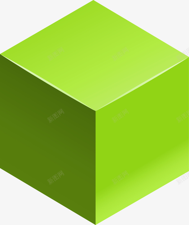 绿色立体方块png免抠素材_新图网 https://ixintu.com 四方图 积木玩具 立体标志 组合积木 绿色方块 装饰图案
