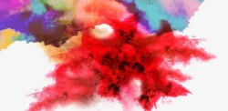 多色水彩溅背景插画晕染高清图片
