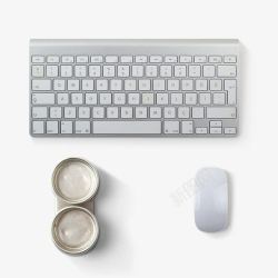 文具DM白色键盘鼠标高清图片
