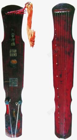 中国传统古琴产品实物素材
