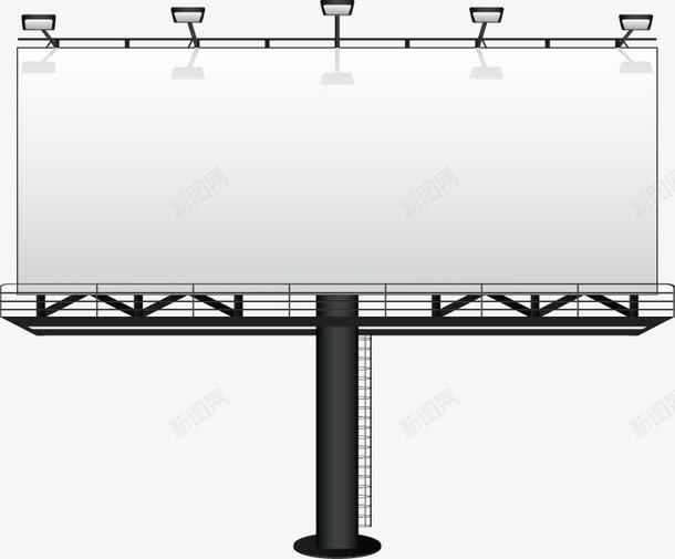 室外灯箱png免抠素材_新图网 https://ixintu.com 户外广告牌 灯箱 白色 路灯招牌