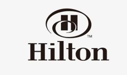 酒店的标志Hilton矢量图高清图片