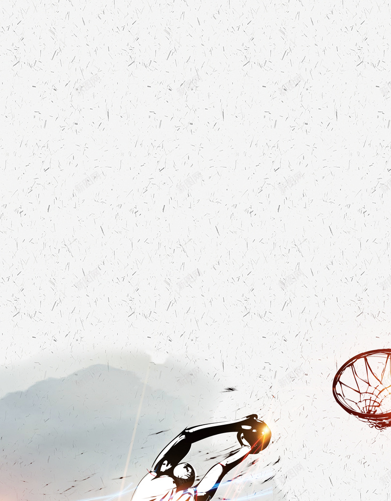 手绘校园篮球赛易拉宝psd设计背景_新图网 https://ixintu.com 人物 体育 动感篮球 友谊赛 打篮球 比赛 篮球 运动