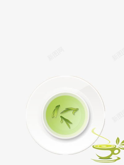 一杯绿茶png免抠素材_新图网 https://ixintu.com 清淡 绿色 绿茶 茶水