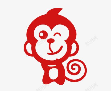 猴子png免抠素材_新图网 https://ixintu.com 剪影 卡通 猴子
