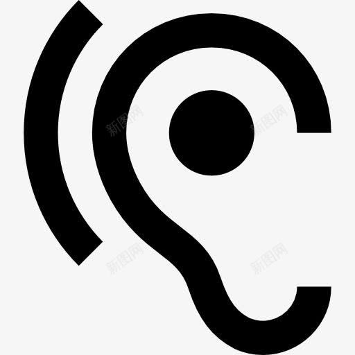 耳的声音吧图标png_新图网 https://ixintu.com 医疗 听 听力 声波 声酒吧 耳朵聋