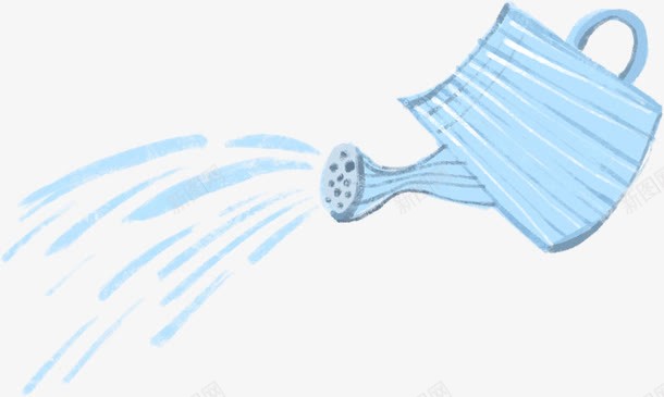 蓝色卡通浇灌喷壶创意png免抠素材_新图网 https://ixintu.com 创意 卡通 喷壶 浇灌 蓝色