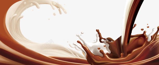 巧克力液体psd免抠素材_新图网 https://ixintu.com 喷溅 奶 巧克力 液体