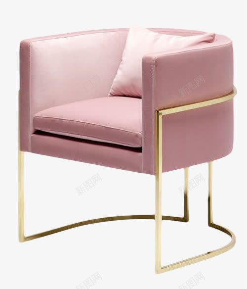 粉色的椅子png免抠素材_新图网 https://ixintu.com 产品 凳子 坐位 坐席 座位 新版上线 枕头 皮质材料