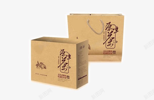 酒茶包装psd_新图网 https://ixintu.com 包装 米黄色 纸袋 设计