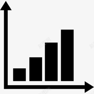 柱形图统计图标图标
