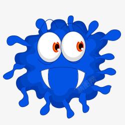 球形卡通病菌体卡通病毒形状体高清图片