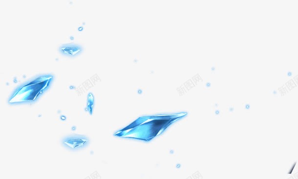 蓝色绚丽水晶钻石造型png免抠素材_新图网 https://ixintu.com 水晶 绚丽 蓝色 造型 钻石