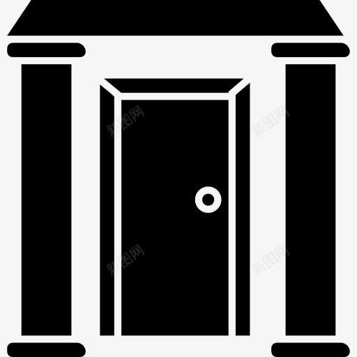 优雅的大门入口柱图标png_新图网 https://ixintu.com 优雅 建筑 房子 房子的事情 柱 部分 门