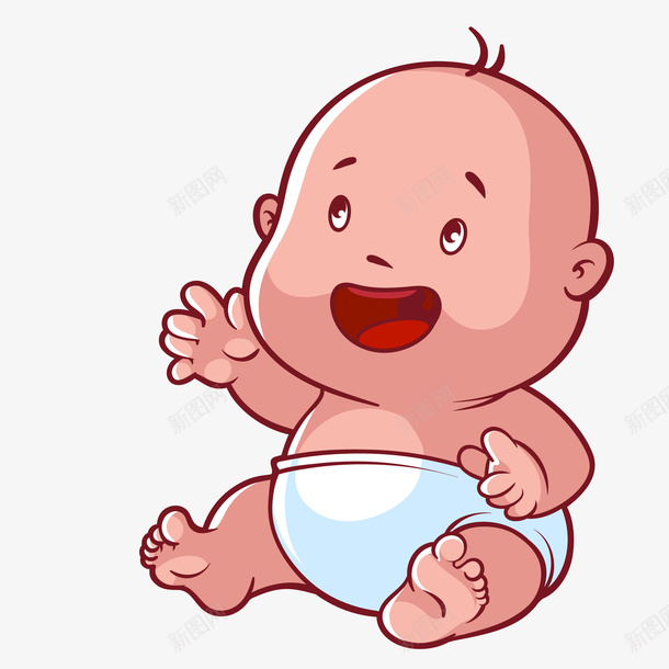 卡通好奇的宝宝人物png免抠素材_新图网 https://ixintu.com 人物设计 卡通 好奇 小宝宝 手绘 母乳喂养周 猎奇