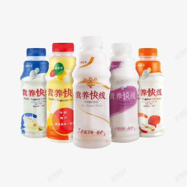 营养快线png免抠素材_新图网 https://ixintu.com 乳品饮料广告 多口味营养快线 营养快线