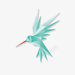 飞舞的纸小鸟折纸高清图片