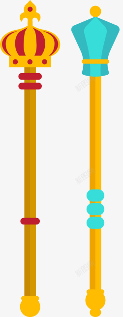 皇家权杖钻石卡通高级权杖矢量图高清图片