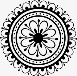 螺旋图黑色欧式花纹高清图片