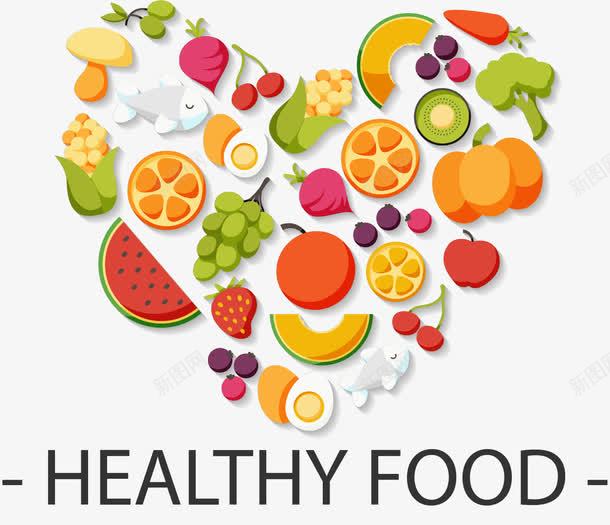 水果健康拼图png免抠素材_新图网 https://ixintu.com 健康食物 拼图 水果 矢量素材 蔬菜