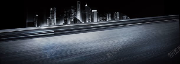 飞驰的高速公路繁华都市效果渲染背景