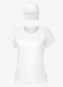 纯白色T恤素材