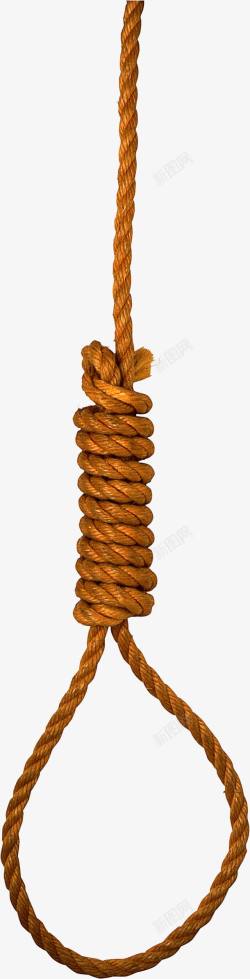 上吊麻绳棕色上吊麻绳高清图片