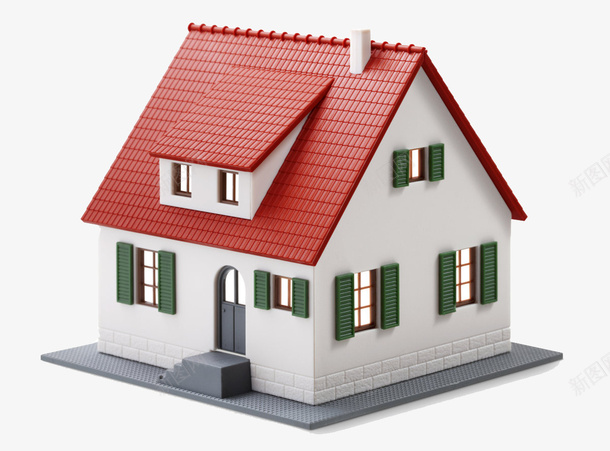 小房子模型卡通png免抠素材_新图网 https://ixintu.com 卡通 小房子 房子 模型