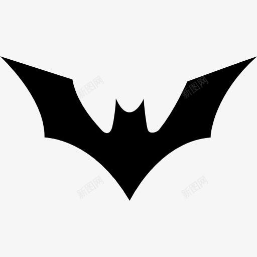 带有凸起的翅膀的蝙蝠图标png_新图网 https://ixintu.com 举起 剪影 动物 升起的翅膀 翅膀 随机 飞行 黑色