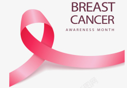 癌症日粉红色癌症日丝带高清图片