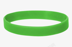 绿色装饰用品手环橡胶制品实物素材