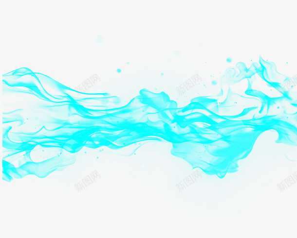 抽象艺术psd免抠素材_新图网 https://ixintu.com 抽象艺术 艺术展览 艺术设计 蓝色烟雾 装置艺术 飘带