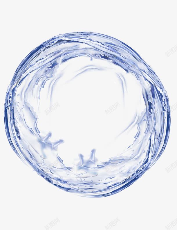 蓝色水珠形状圆形效果png免抠素材_新图网 https://ixintu.com 圆形 形状 效果 水珠 蓝色
