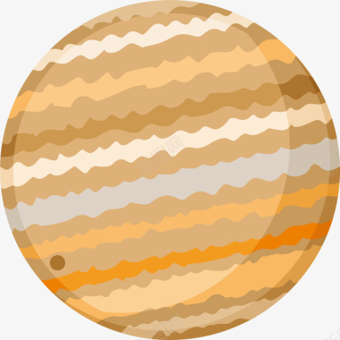 木星星球图标矢量图图标