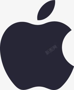 官方logo扁平黑色苹果官方logo矢量图图标高清图片