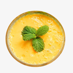 芒果丁芒果口感的酸奶高清图片