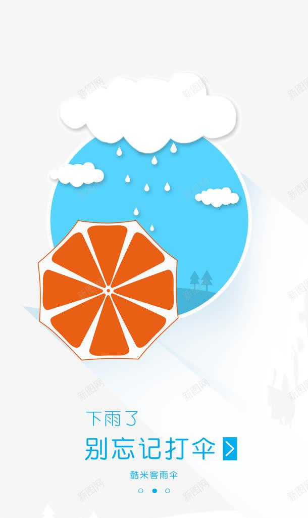 天气APPpng免抠素材_新图网 https://ixintu.com APP界面 启动页 引导页 欢迎页
