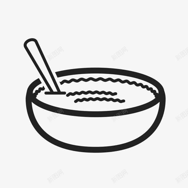 手绘碗筷png免抠素材_新图网 https://ixintu.com 手绘画 矢量装饰 碗筷 装饰 餐具