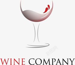 红酒LOGO信息卡公司logo图标高清图片