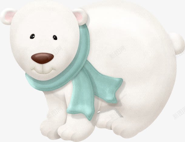 卡通北极熊png免抠素材_新图网 https://ixintu.com 冰熊 北极熊 卡通 卡通白熊 可爱 可爱动物 可爱白熊 手绘 白熊