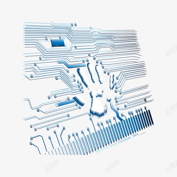 科技数码电路图png免抠素材_新图网 https://ixintu.com 数码 电路图 科技