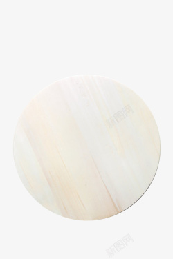 白色木质纹理圆木盘实物素材