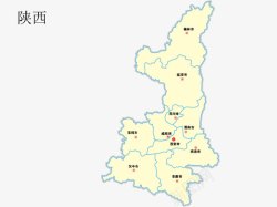 陕西地图矢量陕西地图图标高清图片